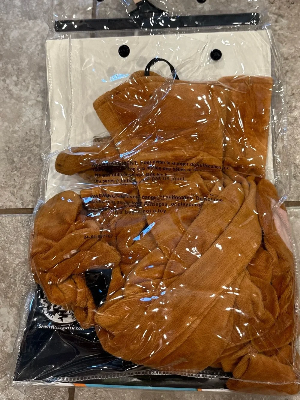 Scooby Doo Costume 2T Spirit Halloween Kids Dog Brown